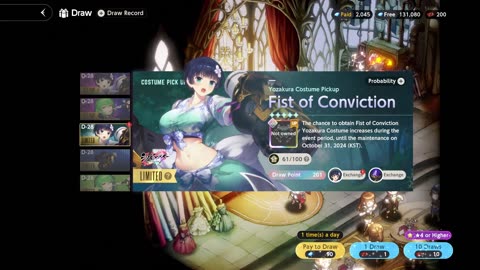 201 Pulls And NO COSTUME!_ Hard Pity Yozakura - Senran Kagura Collab - BrownDust II
