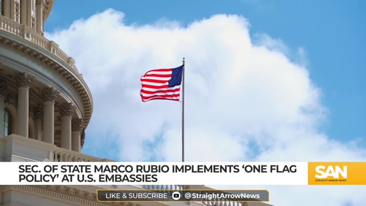 Trump administration bans non-US flags from being flown at embassies