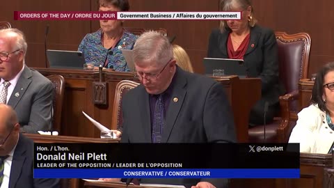 Sen Plett speaks on Trudeau Scandals