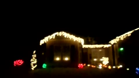 Xmas lights look like snow!