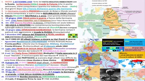 TUTTA LA 2 GUERRA MONDIALE-riassunto facile e veloce DOCUMENTARIO vide contrapporsi,tra il 1939 e il 1945,le potenze dell'Asse e gli Alleati,come accaduto nella prima guerra mondiale,si combatterono su gran parte del pianeta