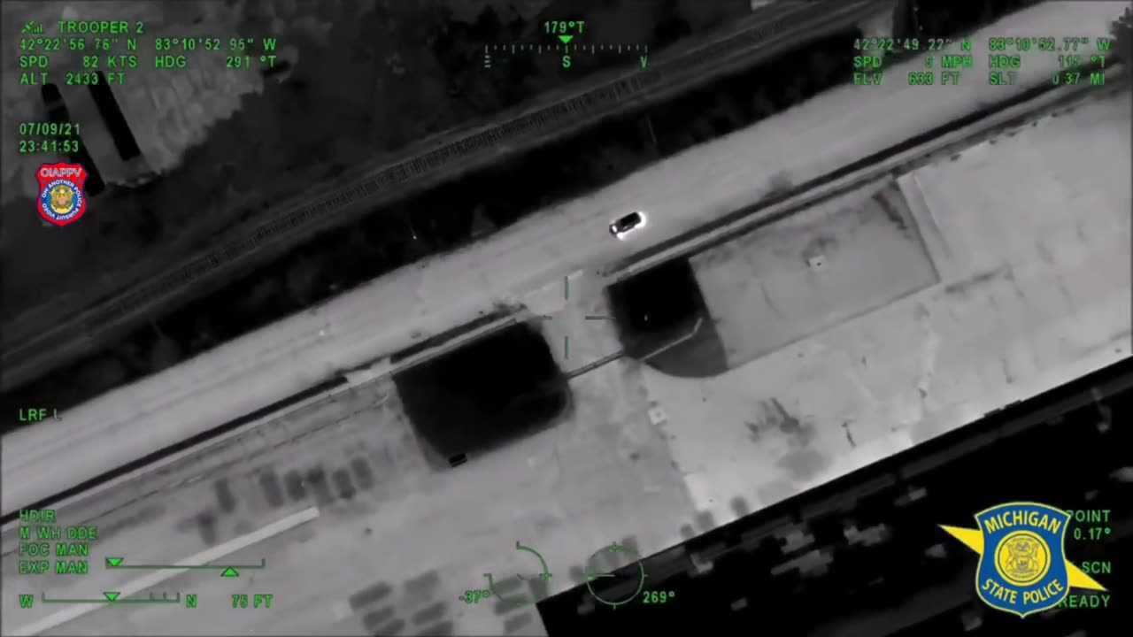 Michigan State Police Pursue Illegal Street Racer... Infrared Donuts... Dodge Challenger