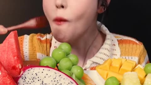 Healthy Fruit Mukbang | Tropical Flavors Feast