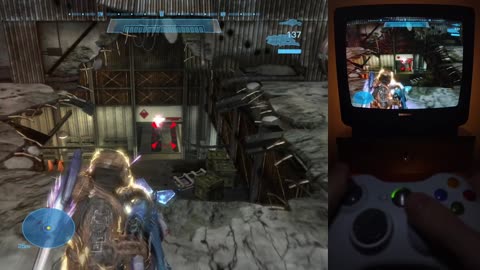 Halo Reach Xbox 360 CRT TV Walkthrough Part 2 #halo