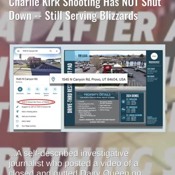 Fact Check: Dairy Queen Possibly Visited By Tyler Robinson After Charlie Kirk Shooting NOT Shut Down