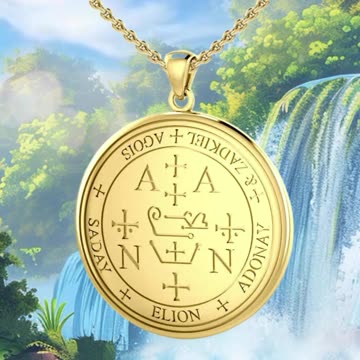 Celestial Protection: Seven Archangels Gold Pendant ✨