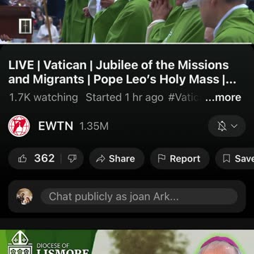 EWTN : Holy Mass : Missions and Migrants