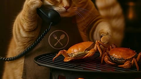 Fat Orange Cat s Epic Crustacean Heist