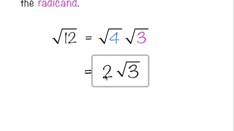 Radicals | Simplifying Radicals with a Positive Radicand