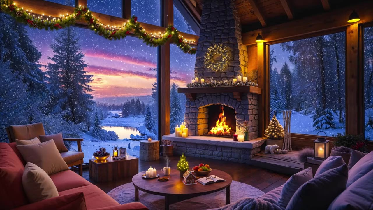 Cozy Cabin Café Jazz – Cozy Winter Ambience for Study, Relaxation & Focus