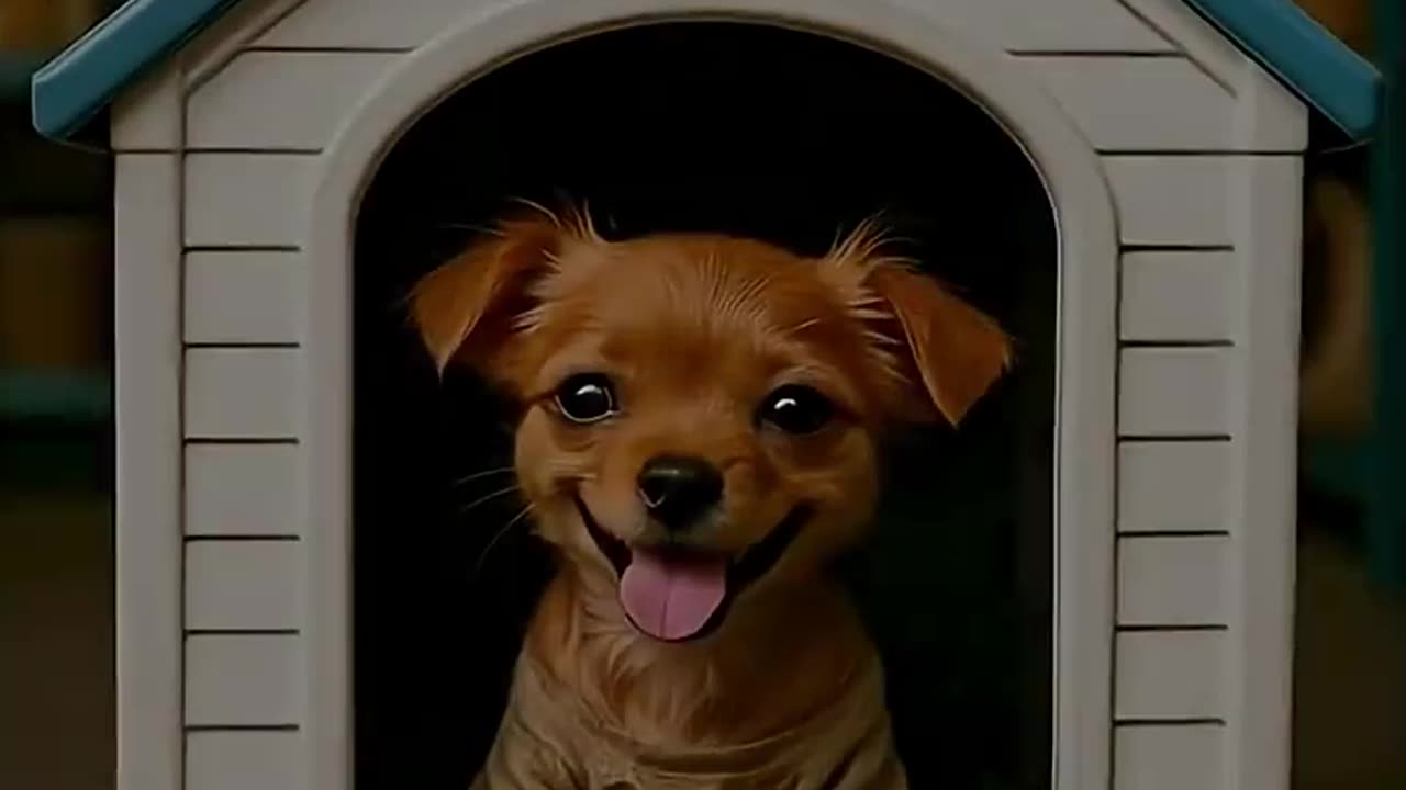 The poor puppy didn't have home so, his rich friends making fun of him