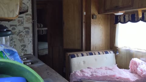 Inside the camper