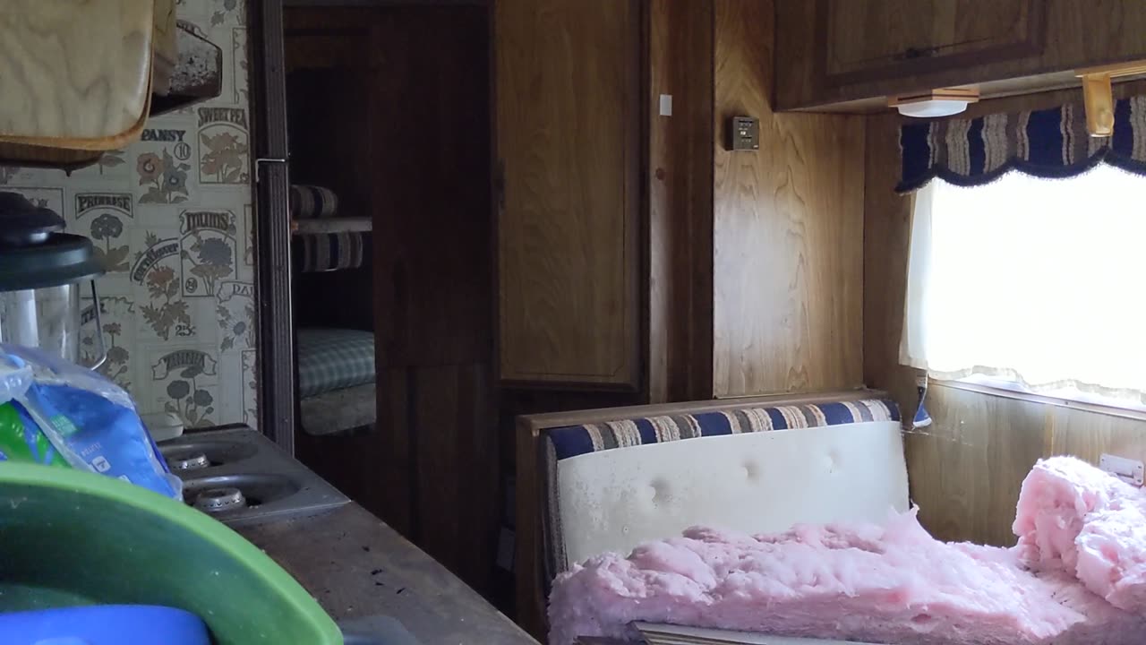 Inside the camper