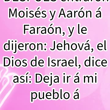 "Moisés y Aarón Ante Faraón: El Mandato de Dios" Éxodo 5:1#shorts #youtube #jesus #ytshorts #yt