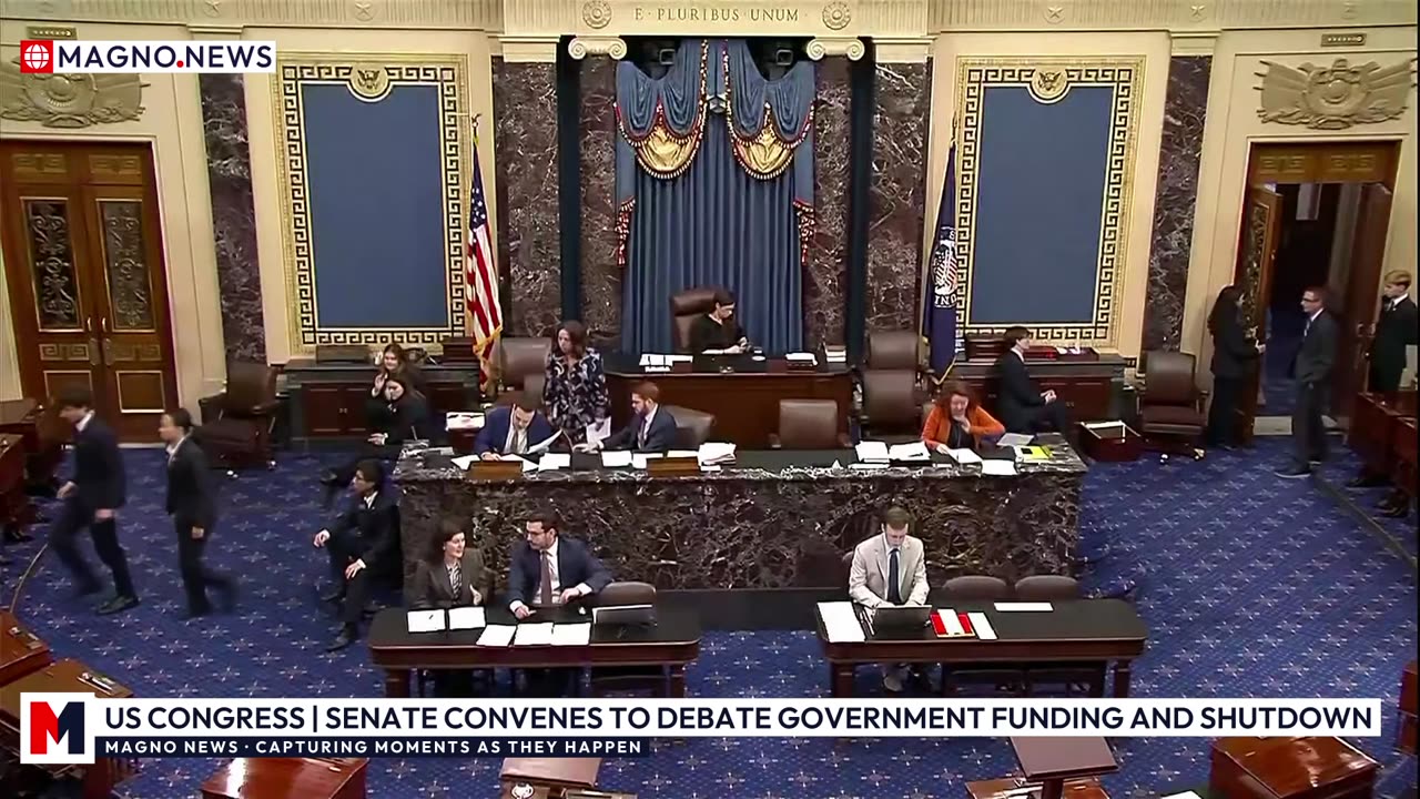 🇺🇸 Senate Shutdown Floor Debate as President Trump Demands Major Spending Cuts [LIVE]