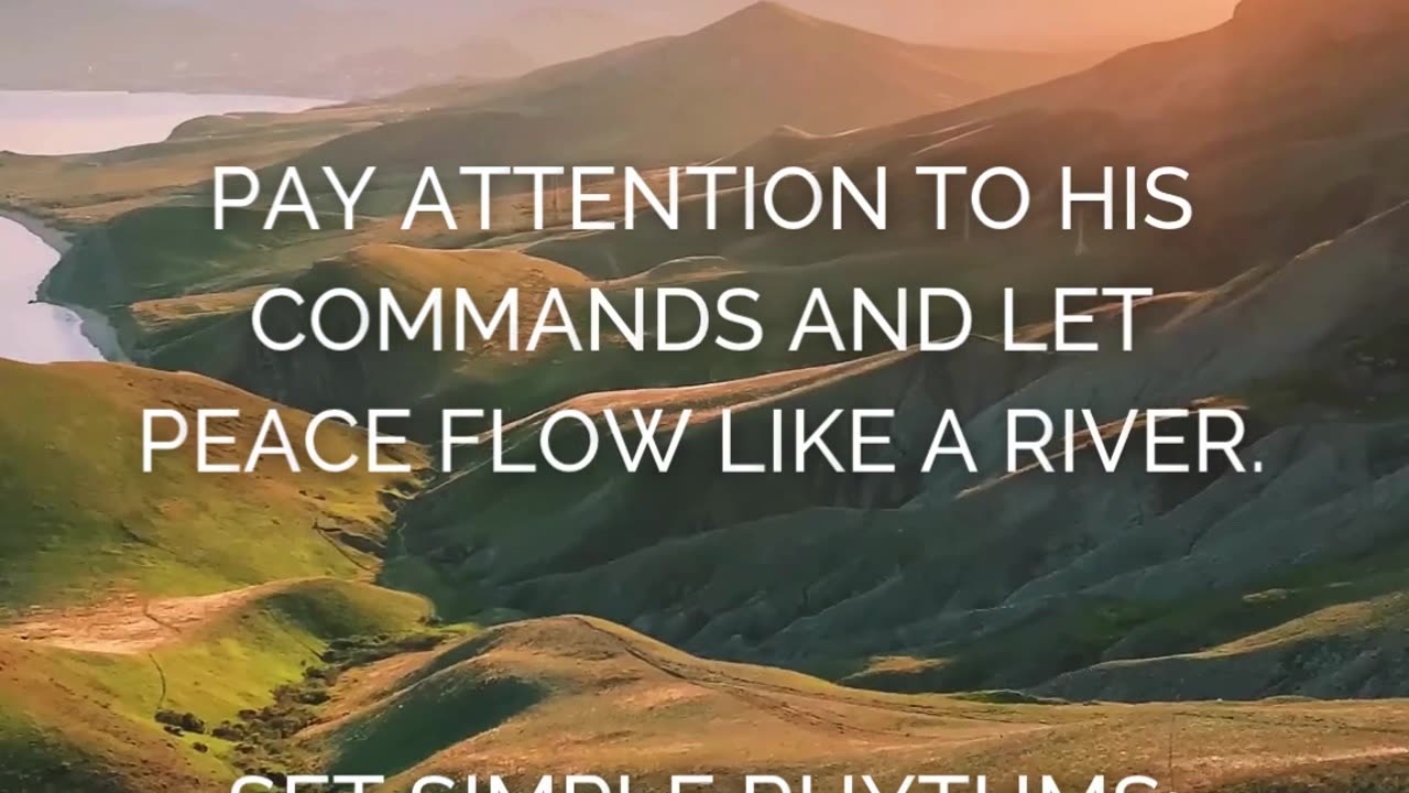 Obedience Brings Peace