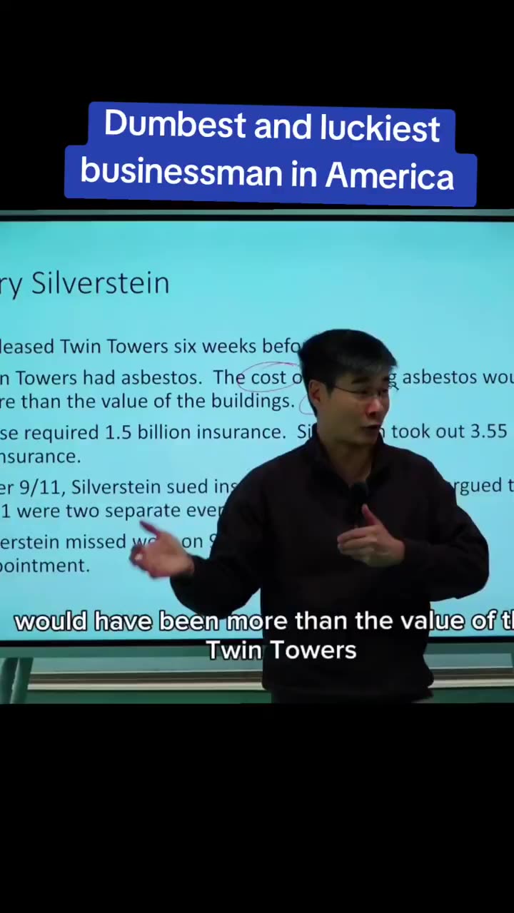 Larry Silverstein buys the lease to the World Trade Centers 6 weeks before 9/11