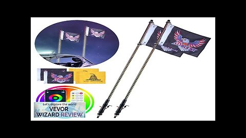 VEVOR 2 PCS 4 FT Whip Light APP & RF Remote Control Review