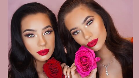 ULTIMATE VALENTINES MAKEUP LOOK!! The Badura Twins