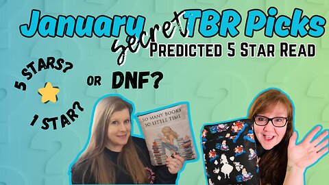 January 2025 Secret TBR Pick Reveal and Vlog