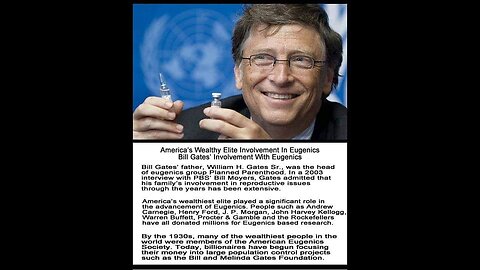 Bill & melinda Gates foundation eugenics "Research" Made Bird Flu Transmissible to Humans 1-7-25 Sal