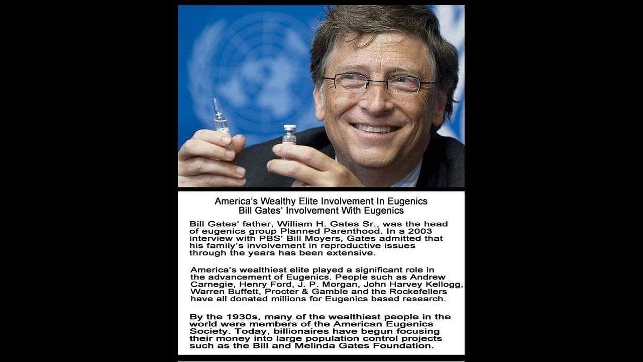 Bill & melinda Gates foundation eugenics "Research" Made Bird Flu Transmissible to Humans 1-7-25 Sal