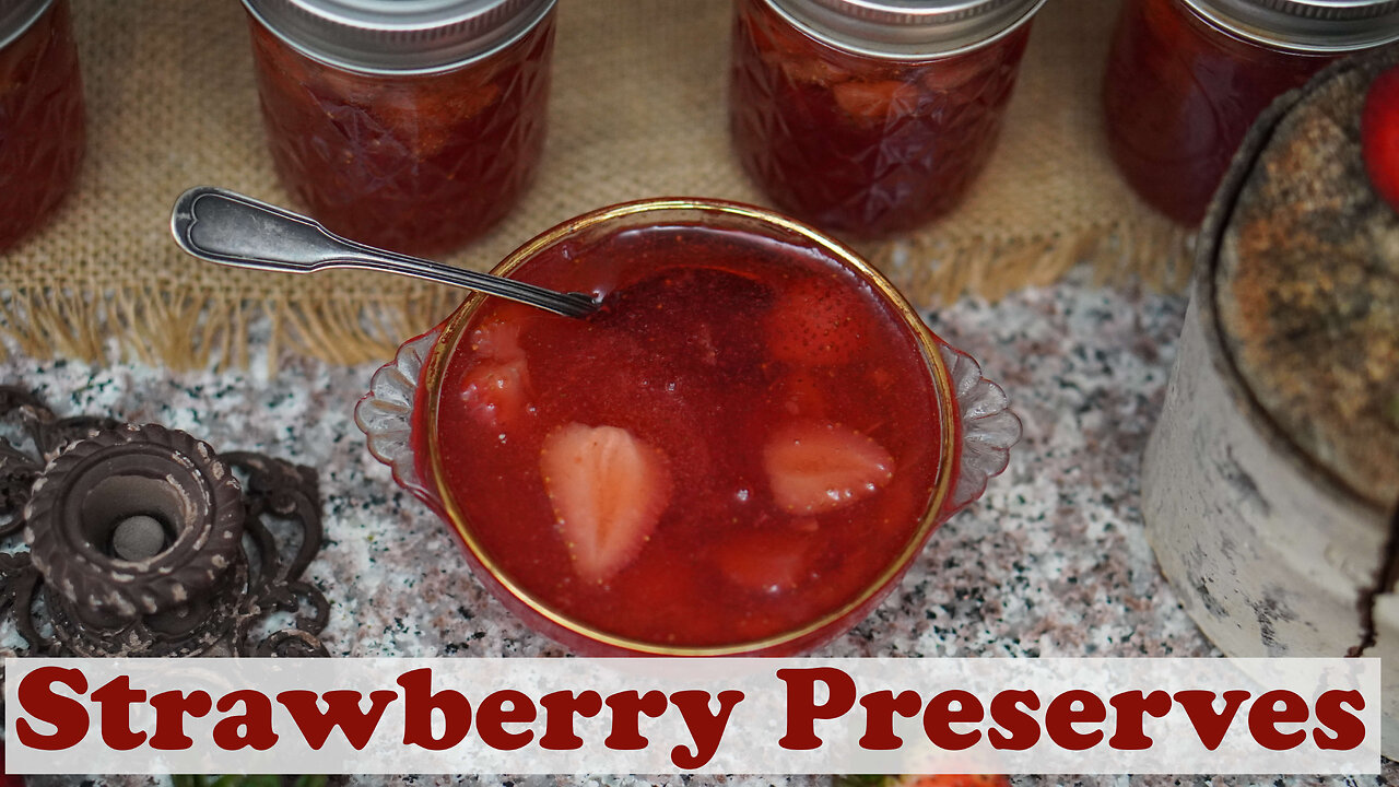 Homemade Strawberry Preserves Canning Recipe