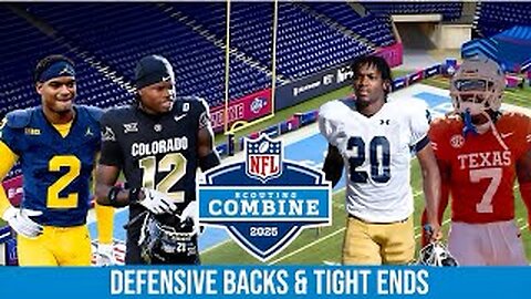 NFL 2025 Combine Day 2 | Live Play by Play | Watch Party Stream | Defensive Backs and Tight End🔥