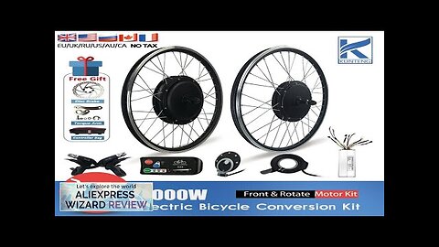 Electric Bicycle 48V 2000W Front Rear Gearless Hub Motor Wheel With KT Review