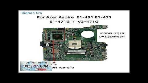 For Acer Aspire E1-431 E1-471 V3-471 E1-471G Laptop Motherboard With HM77 Chipset Review