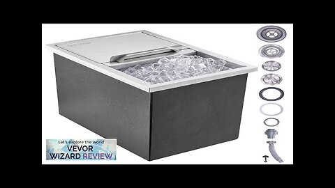 VEVOR Drop in Ice Chest 18"L x 12"W x 14.5"H Stainless Steel Review