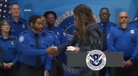 DHS Sec PERSONALLY HANDS OUT $10K Bonus Checks To TSA Agents Who Worked During Govt Shutdown