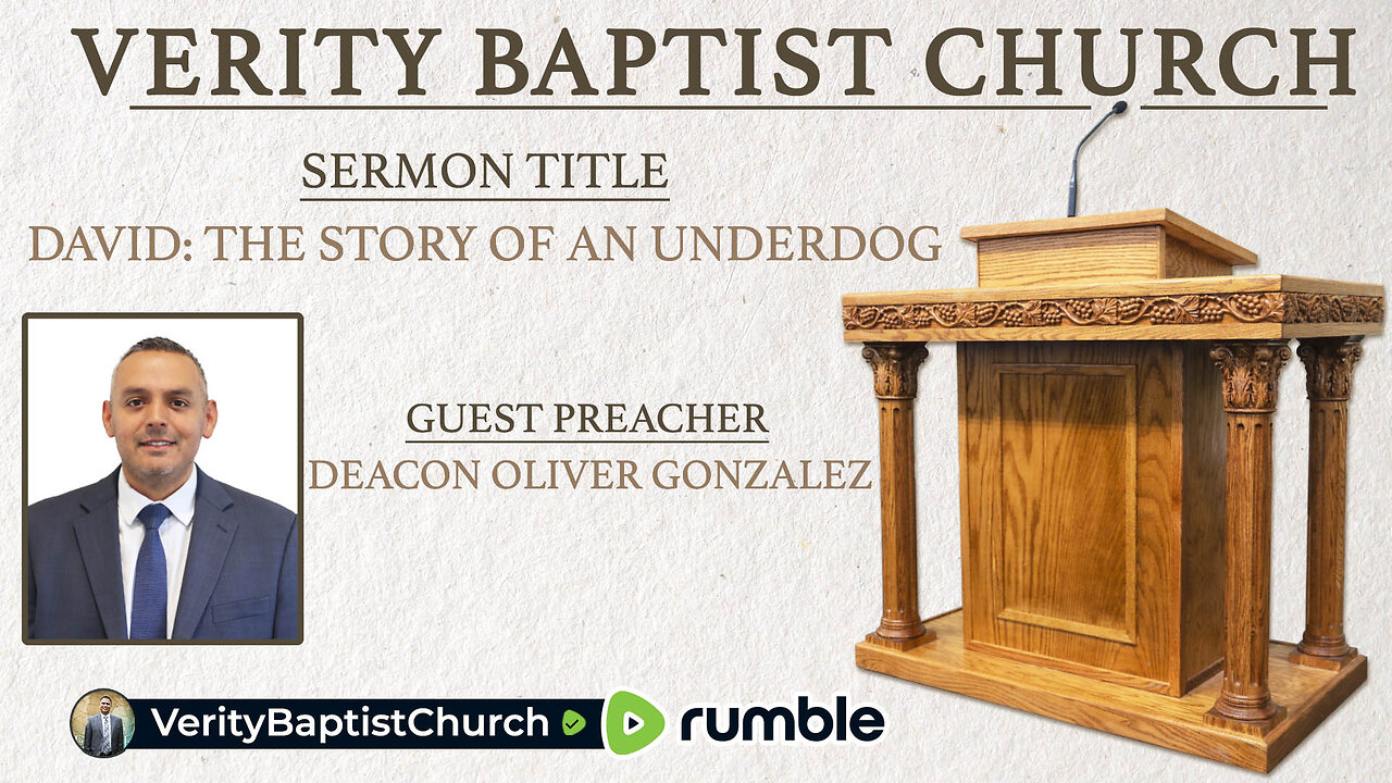 David: The Story of an Underdog | Deacon Oliver Gonzalez