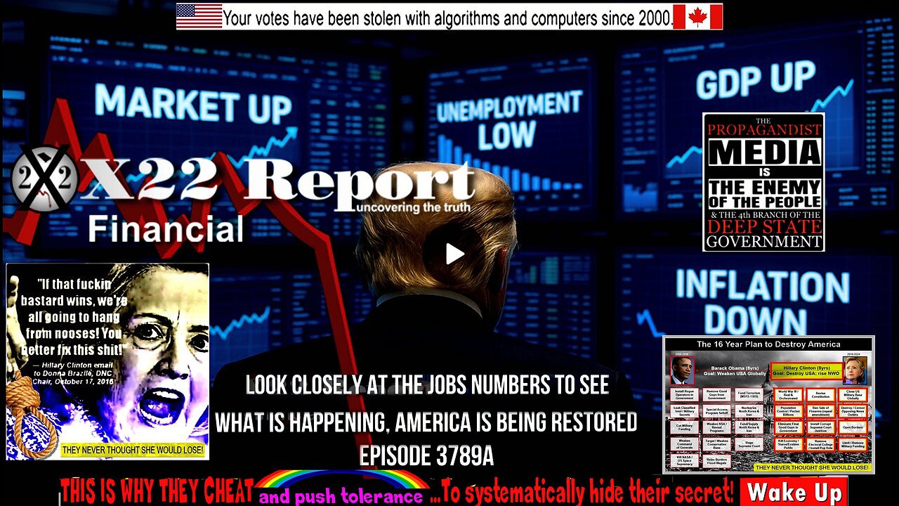 Ep 3789a - Look Closely At The Jobs Numbers To See What Is Happening, America Is Being Restored