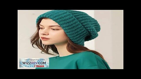 Winter Knitted Women's Hats Lock Temperature Warm Unisex Caps Skin-friendly Soft Big Review