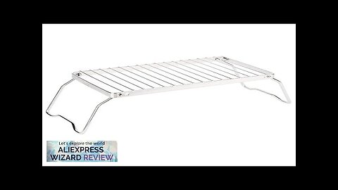 Folding Campfire Grill Portable Stainless Steel Camping Grill Grate Gas Stove Stand Review