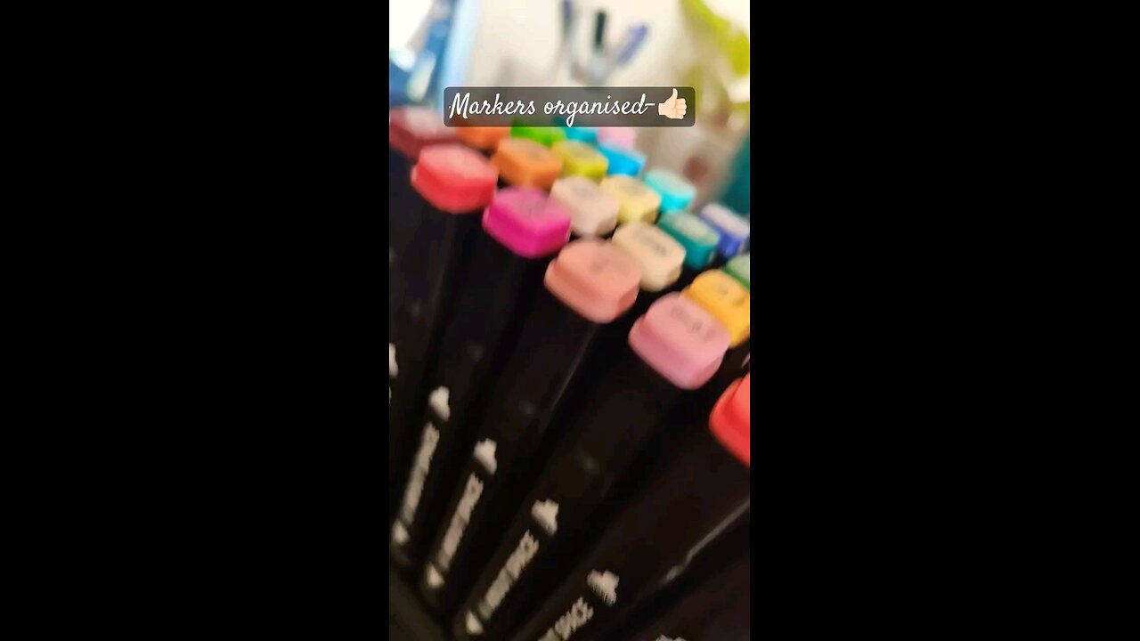 Arranging markers is so satisfying