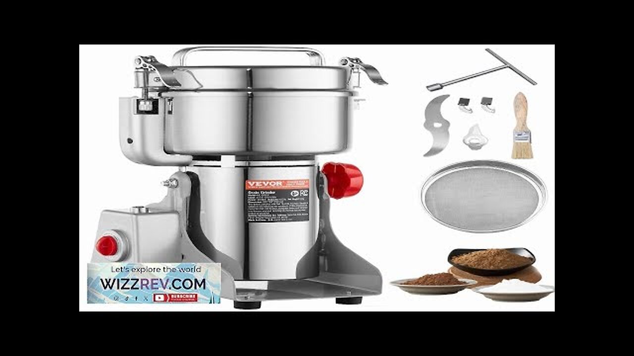 VEVOR 1000g Commercial Spice Grinder Electric Grain Mill Grinder High Speed Review