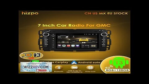 Hizpo 2Din Android 13 Car Multimedia Player Radio for GMC Chevrolet Chevy Review