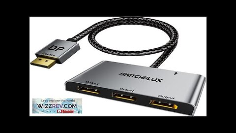 DisplayPort Splitter for 3 Monitors Adapter |4K@60Hz| DP Splitter Extended Display 1 Review