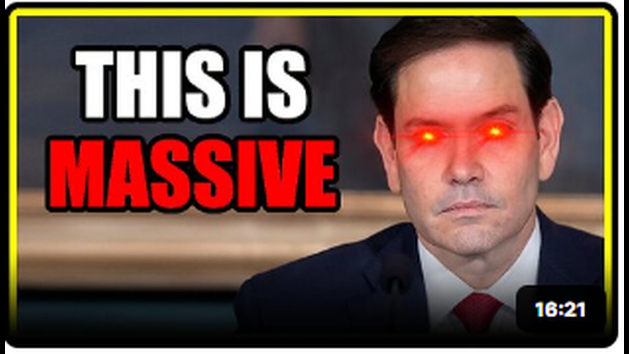 Rubio just DROPPED a NUKE…