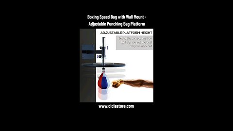 Boxing Speed Bag with Wall Mount - Adjustable Punching Bag Platform - Cicia Store