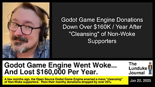 Godot Game Engine Went Woke... And Lost $160,000 Per Year.