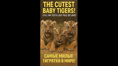 The Cutest Baby Tigers in the World! 🐯💛 ​​Still Toothless, But Full of Love!