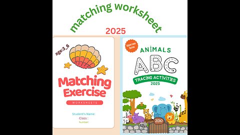 Shape Matching and Number Tracing for Kids2025