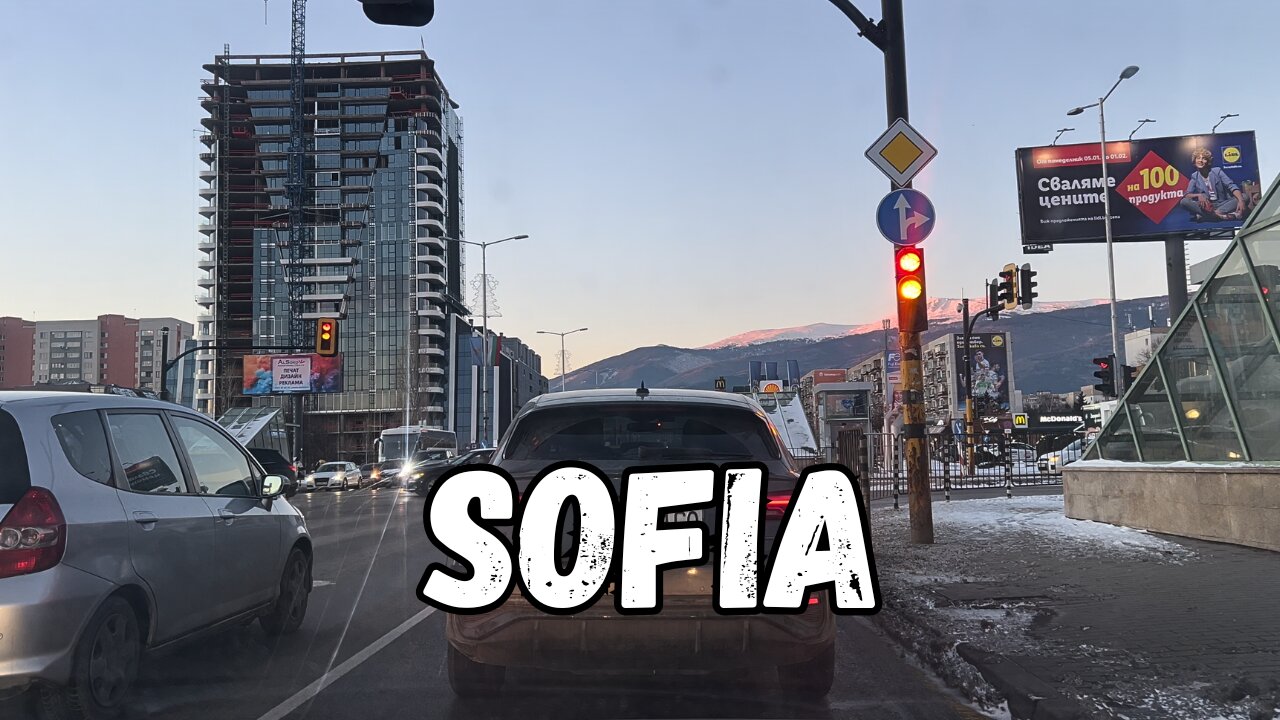 Peaceful Drive Through Sofia, Bulgaria
