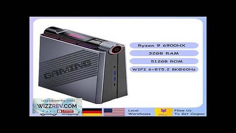 Mini PC Gaming AMD Ryzen 9 6900HX(8C/16T up to 4.9 GHz)32GB DDR5 Review