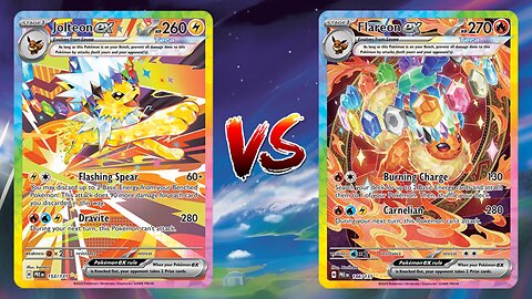 Pokemon TCG Live Leafeon EX Jolteon EX VS Flareon EX Jolteon EX!!