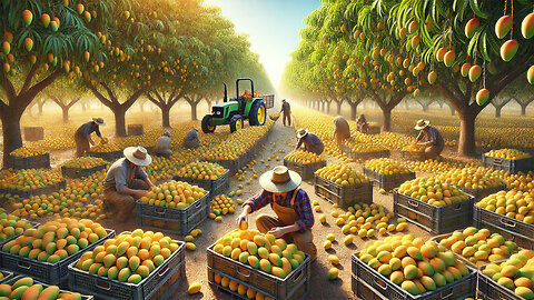 Australian Farmers Harvest Thousands Of Tons Of Mangoes | #australia #mangoes