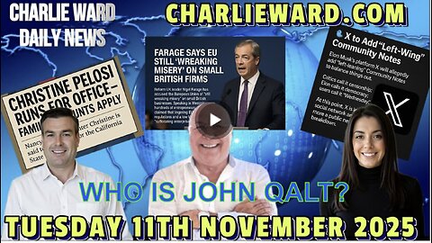 CHARLIE WARD DAILY NEWS WITH CHARLIE WARD, PAUL BROOKER & DREW DEMI TUESDAY 11TH NOVEMBER 2025